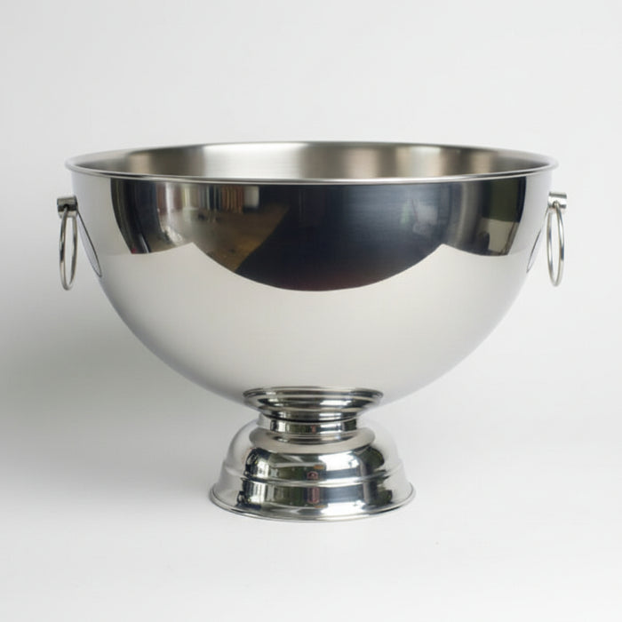 29cm XL Silver Champagne Bowl Metal Planter