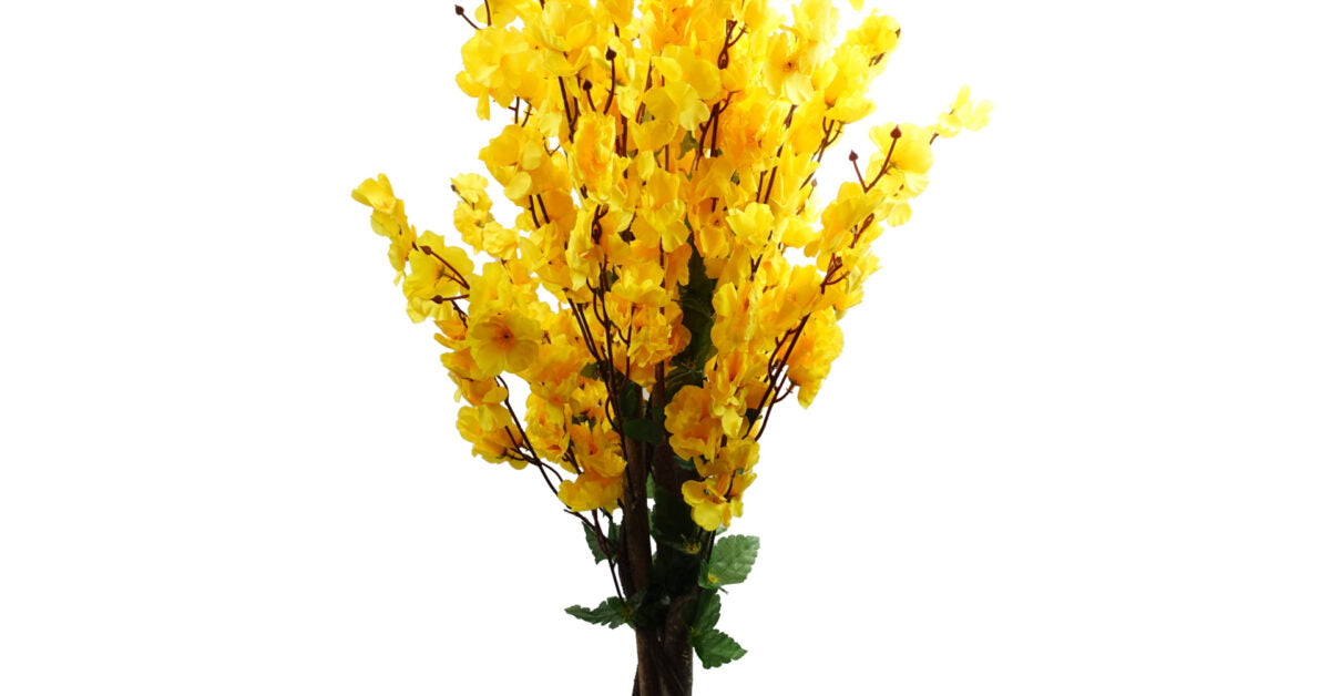 90cm Faux Yellow Blossom Tree