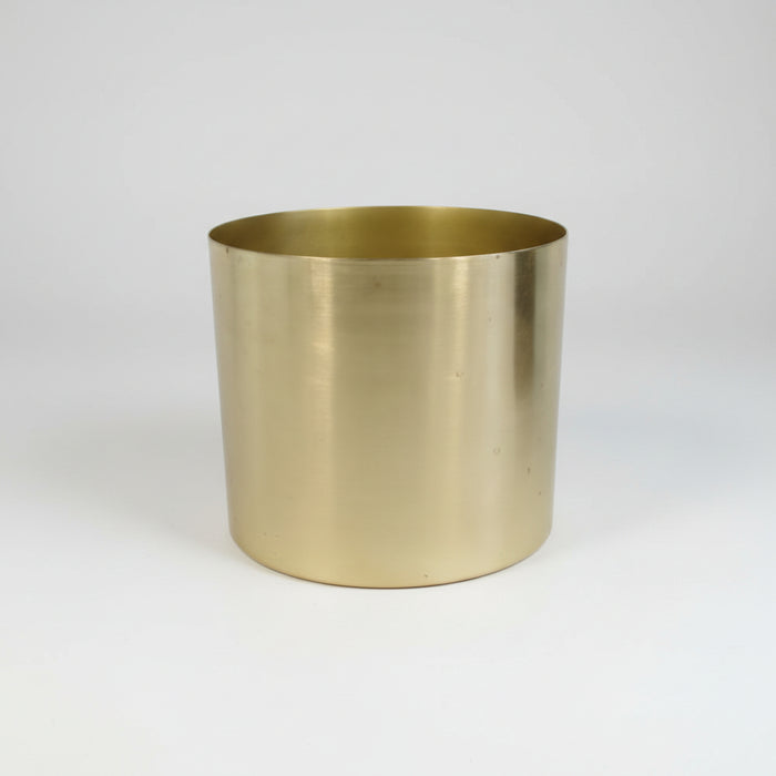 140cm Realistic Japanese Fruticosa Tree Ficus Gold Metal Planter.