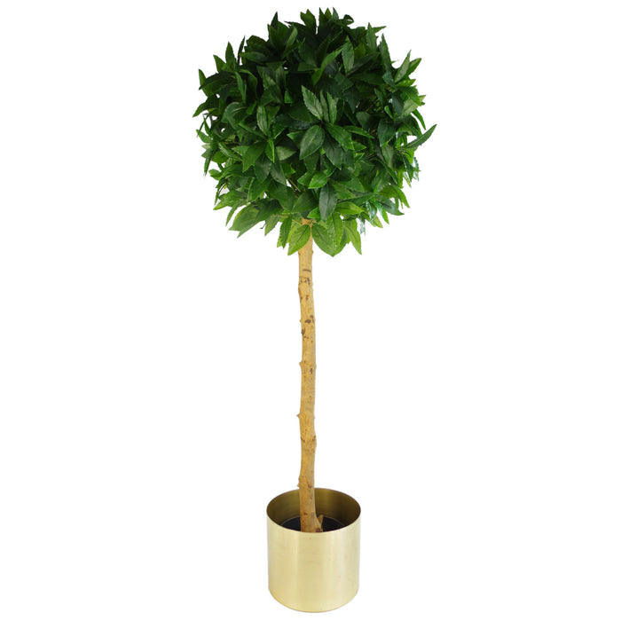 Leaf Metal Planter Plant Pot with Brushed Copper Finish 20 x 18cm
