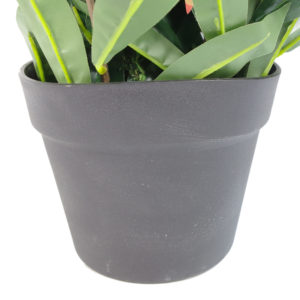80cm Faux Red and Green Ficus Plant