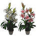 90cm (3ft) Artificial Lilies Stargazer Style Lily Plant Large Flowers
