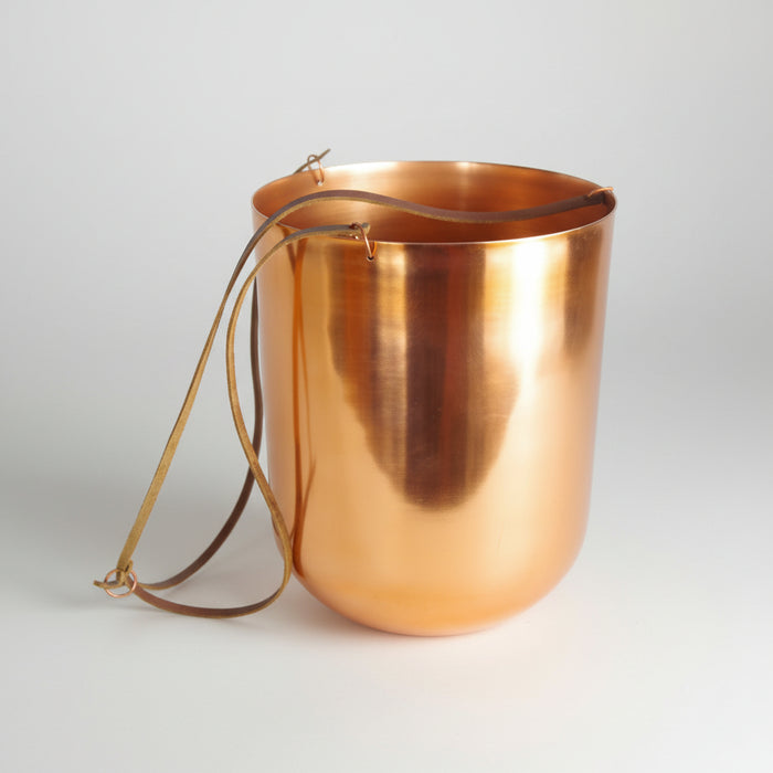Leaf Copper Hanging Planter 18 x 22cm