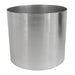 Leaf Metal Planter Plant Pot with Brushed Silver Finish 20 x 18cm