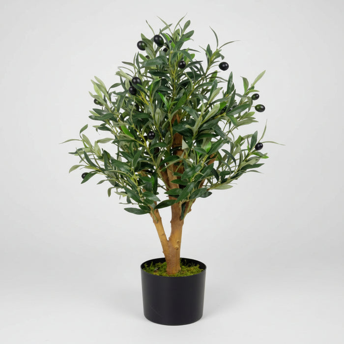 65cm Realistic Luxury Faux Olive Tree Bush – Premium Range