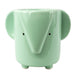 13cm Ceramic Blue Elephant Planter