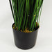 130cm Artificial Onion Grass Plant with Gold Metal Planter