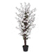 120cm Artificial White Blossom Tree