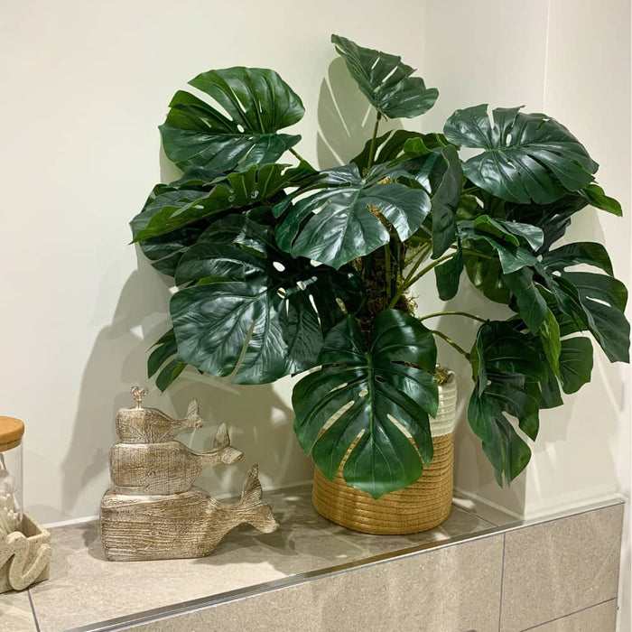 swiss cheese plant artificial 60cm Monstera Plant — Artificial Eden