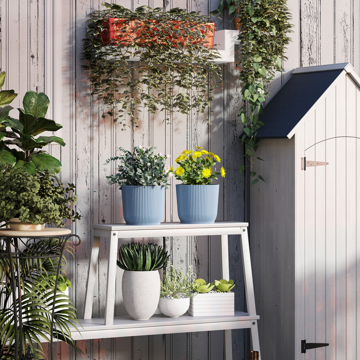 Set of Two 22cm Planters - Blue