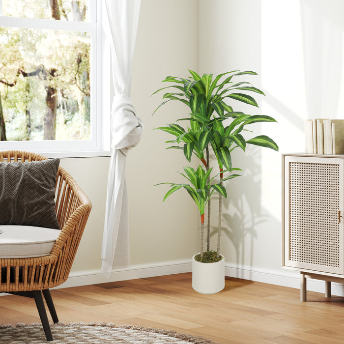 120cm Artificial Dracaena Tree with Bendable Trunks