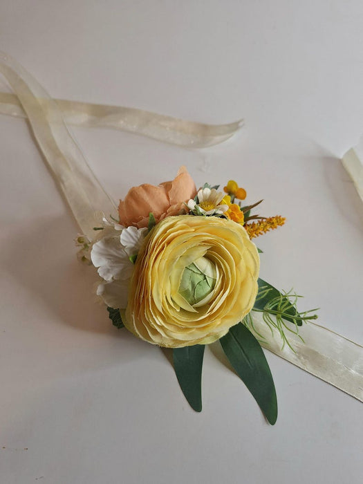 Hand-Made Peach\Yellow Wedding Flowers from the ARTIFICIAL EDEN collection