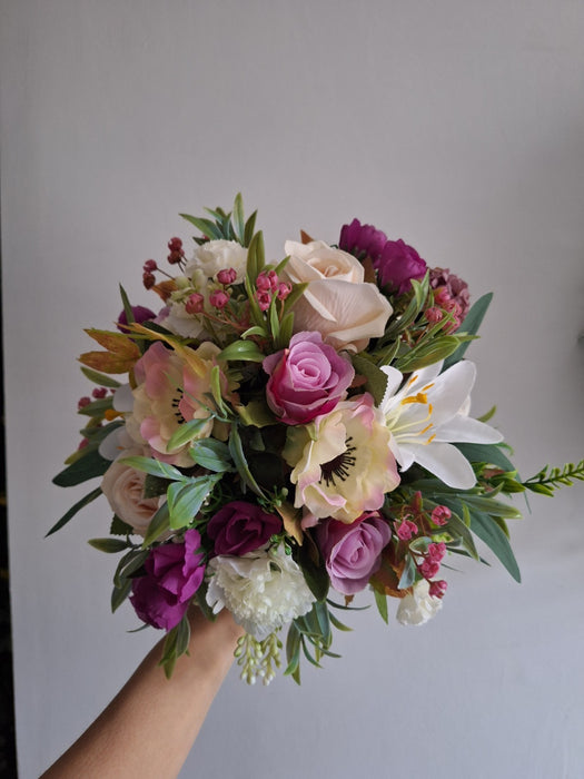 Artificial Eden Grave Flowers Memorial Pot Arrangement Cemetery Tribute Decoration