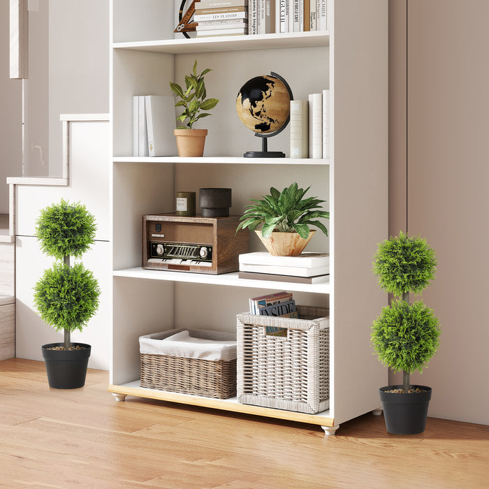 60cm Set of 2 Topiary Ball-shaped Boxwood Trees