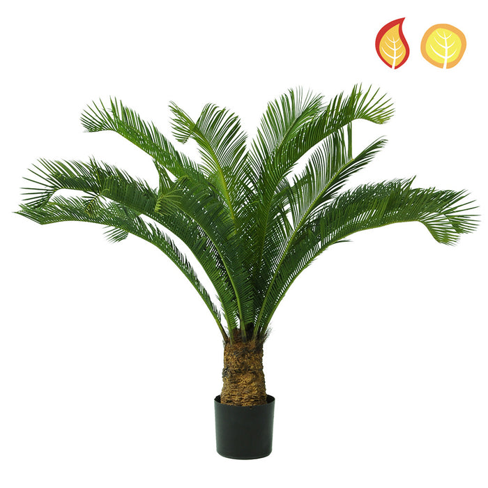 Artificial Cycas Palm 95cm – Fire Retardant & UV Resistant