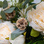 Cream Peony & Greenery Arrangement in Vase - 72cm
