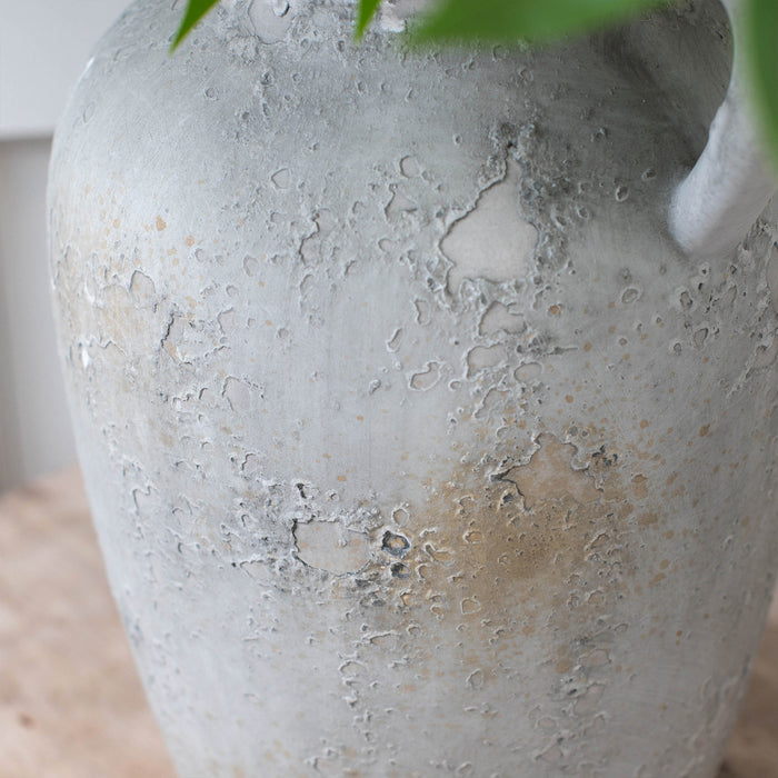 Cream Peony & Greenery Arrangement in Vase - 72cm
