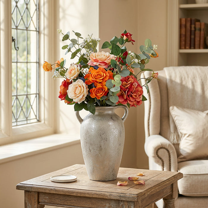 Hydrangea & Dahlia in Vase - 71cm