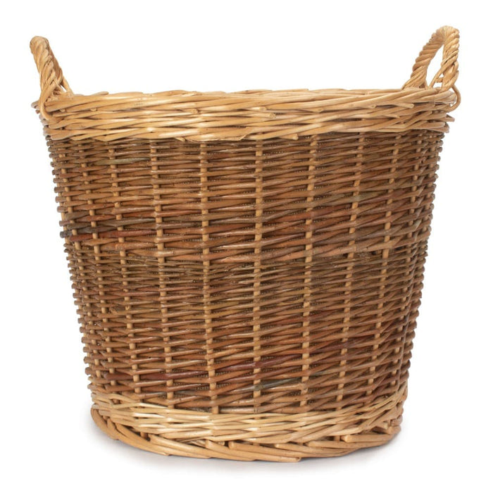 wicker basket planter