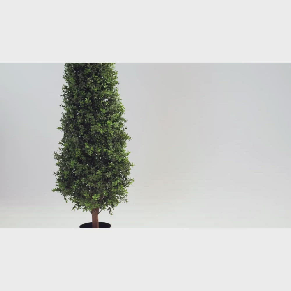 Artificial Buxus (Boxwood) Tower Topiary Tree - Artificial Eden