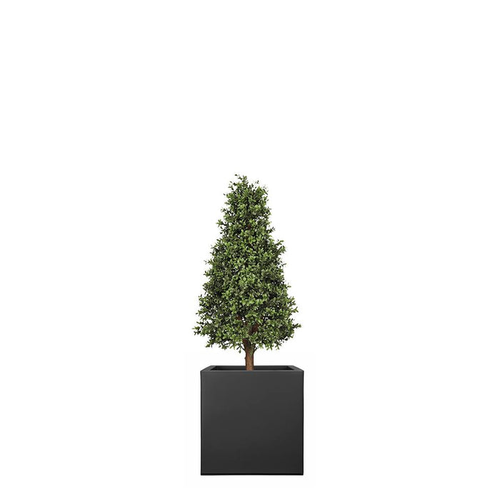 Capi Urban Smooth Square Planter - 40cm (L) x 40cm (W) x 40cm (H) / Black