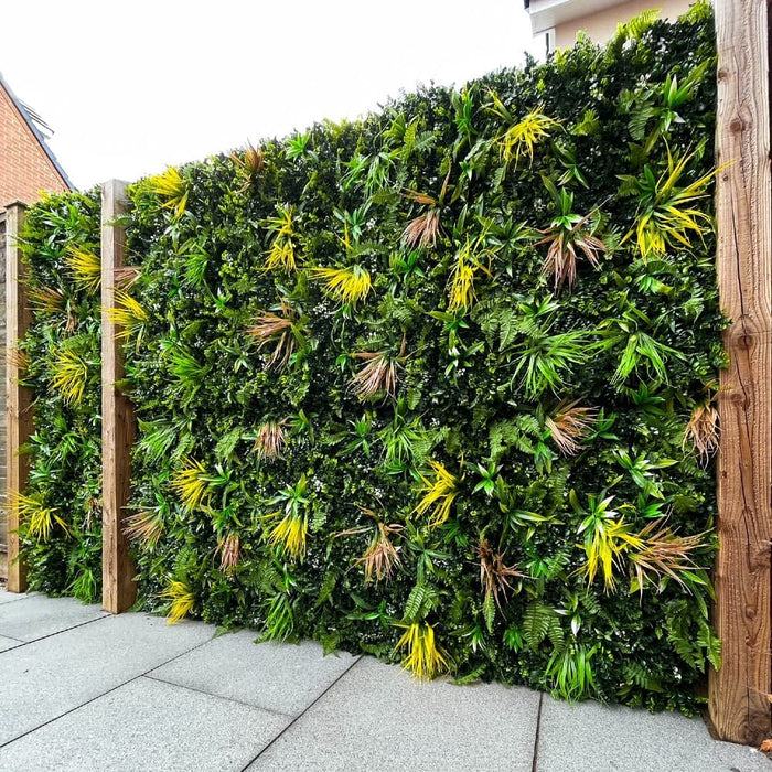 Yellow Oasis Artificial Green Living Wall — Artificial Eden