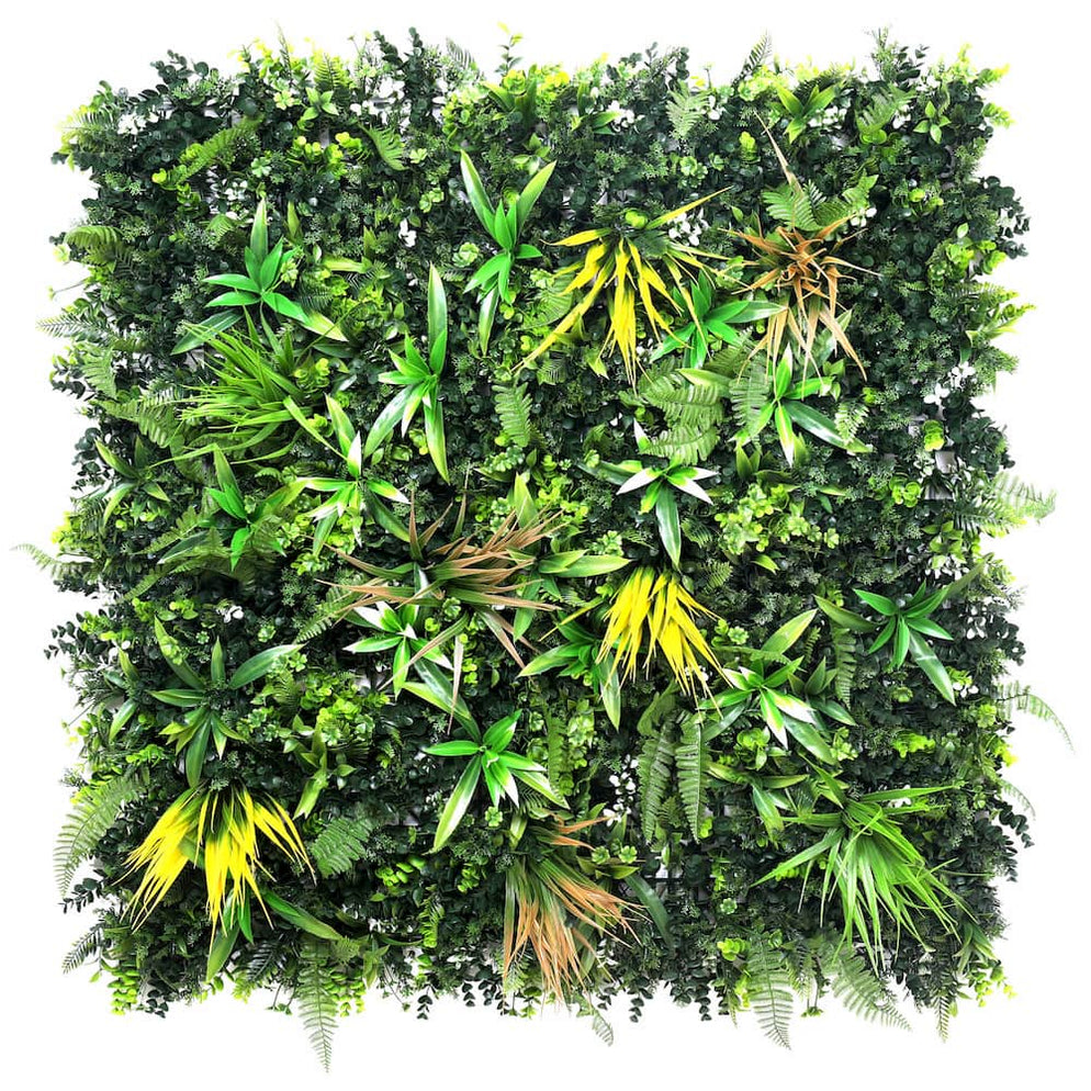 Yellow Oasis Artificial Green Living Wall — Artificial Eden