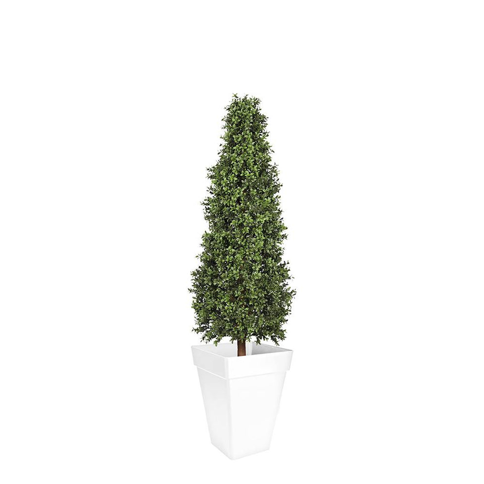 Artificial Buxus (Boxwood) Tower Topiary Tree — Artificial Eden