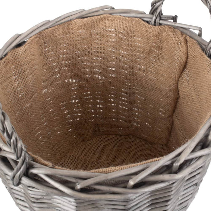 wicker plant basket